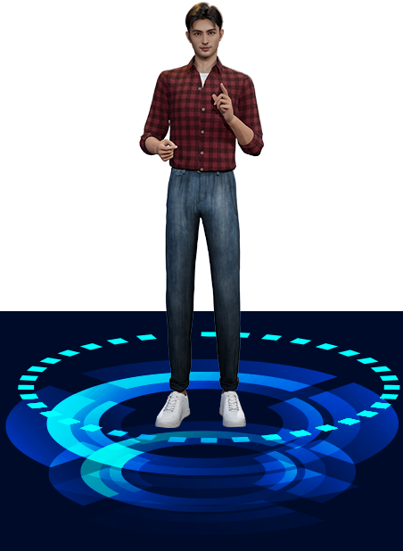 幻影未来休闲时尚装男性虚拟人数字人