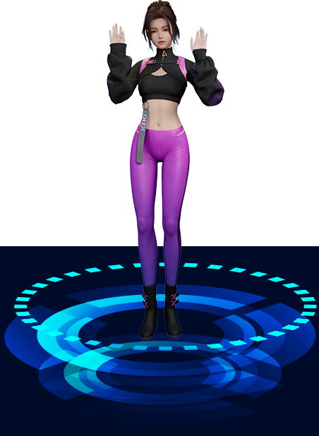 幻影未来商务女性虚拟人数字人